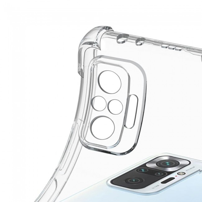 CATANES For Xiaomi Redmi Note 10 Pro Case Cover Clear Protective TPU Four Corners Cover Transparent Soft Case
