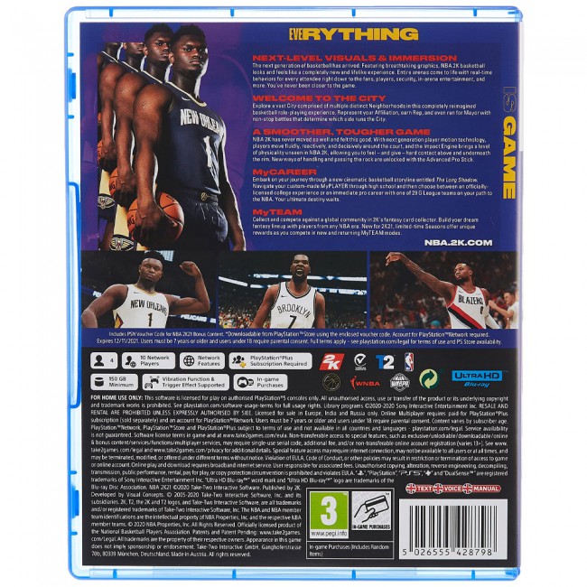 NBA 2K21 : (PS5)
