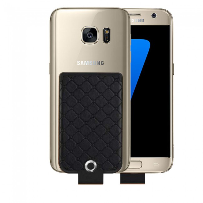 WUW Leather Design Palm-Sized 3600mAh Clip Power bank Portable Battey Case for Samsung Galaxy A7 2018 , S7 , S7 Edge , S6 , S6 Edge , Oppo A3s