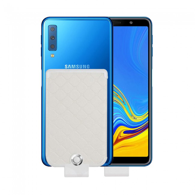 WUW Leather Design Palm-Sized 3600mAh Clip Power bank Portable Battey Case for Samsung Galaxy A7 2018 , S7 , S7 Edge , S6 , S6 Edge , Oppo A3s