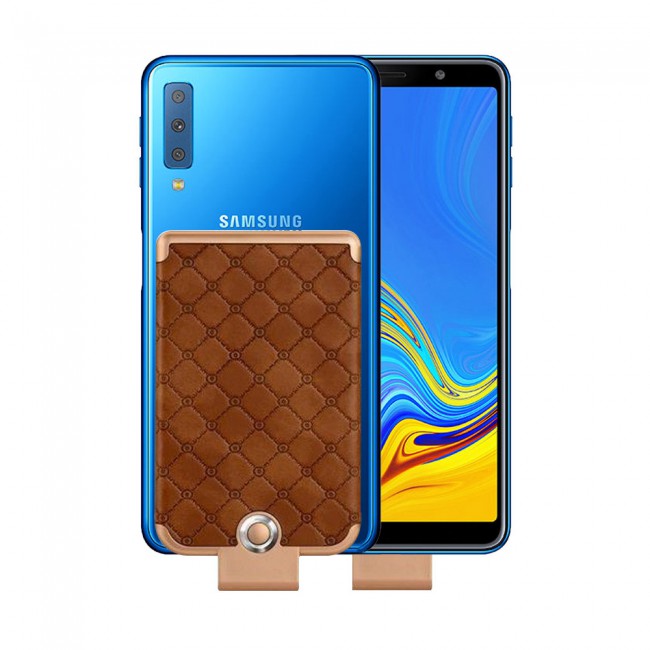 WUW Leather Design Palm-Sized 3600mAh Clip Power bank Portable Battey Case for Samsung Galaxy A7 2018 , S7 , S7 Edge , S6 , S6 Edge , Oppo A3s
