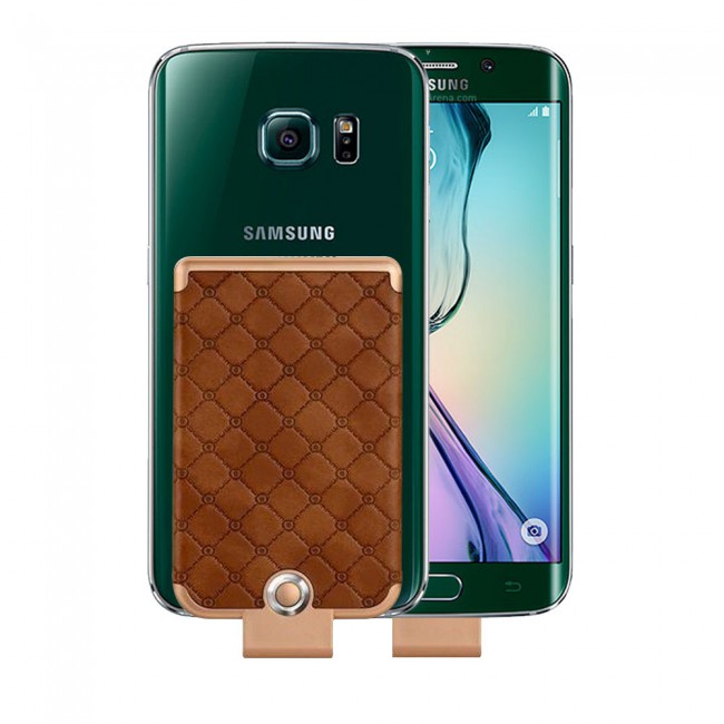 WUW Leather Design Palm-Sized 3600mAh Clip Power bank Portable Battey Case for Samsung Galaxy A7 2018 , S7 , S7 Edge , S6 , S6 Edge , Oppo A3s