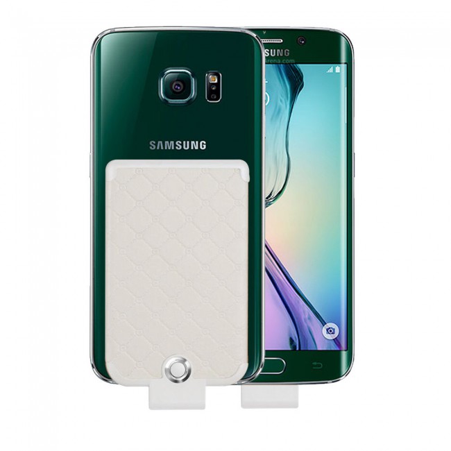 WUW Leather Design Palm-Sized 3600mAh Clip Power bank Portable Battey Case for Samsung Galaxy A7 2018 , S7 , S7 Edge , S6 , S6 Edge , Oppo A3s
