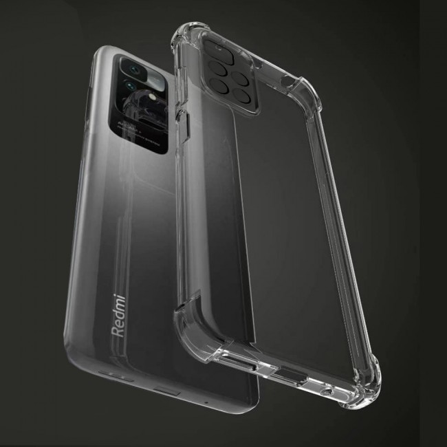 CATANES For Xiaomi Redmi 10 Case Cover Clear Protective TPU Four Corners Cover Transparent Soft Case