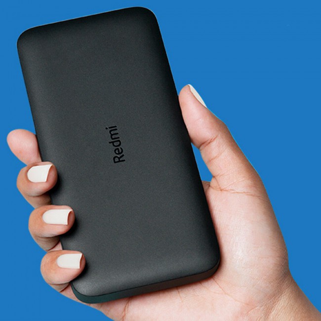 Xiaomi Redmi Power Bank 10000 mAh 2.4A Fast Charge with Micro USB Outputs – Black