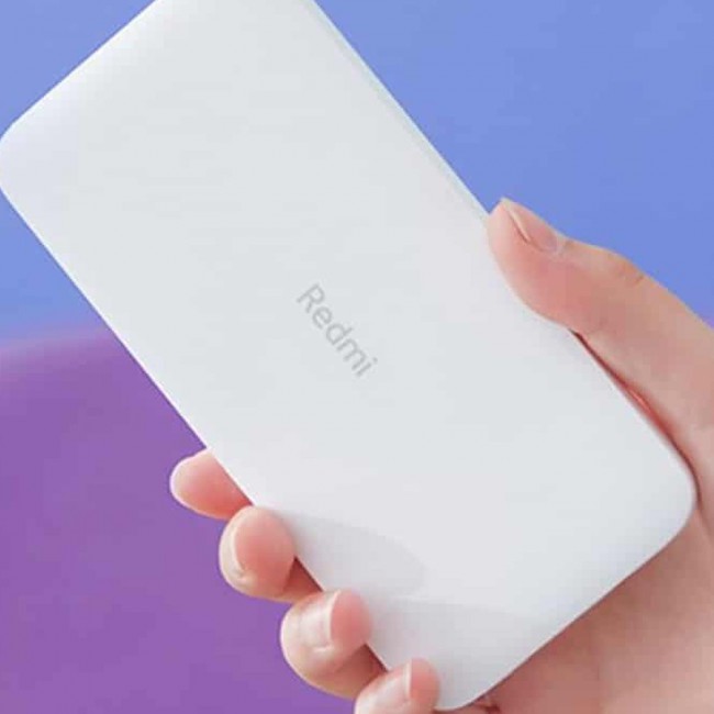 Xiaomi Redmi Power Bank 20000mAh  Fast Portable Charging Mi Powerbank 20000 – White