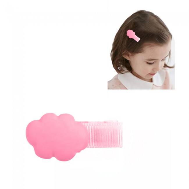 CATANES 6 Packs For Hair Clips Cloud Ornaments Colourful Flatback Polymer Rainbow Cloud Clips - 20