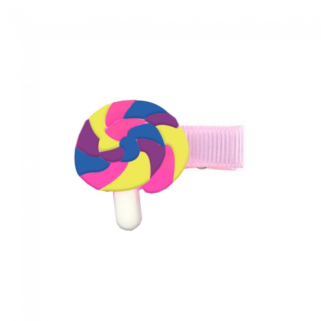 CATANES 12 Packs For Hair Clips Cloud Ornaments and Lollipop Colourful Flatback Polymer Hair Clips - 16