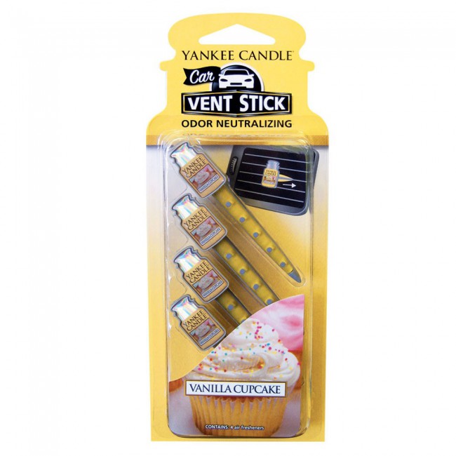 Yankee Candle Car Vent Stick Odor Neutralizing - Vanilla Cupcake