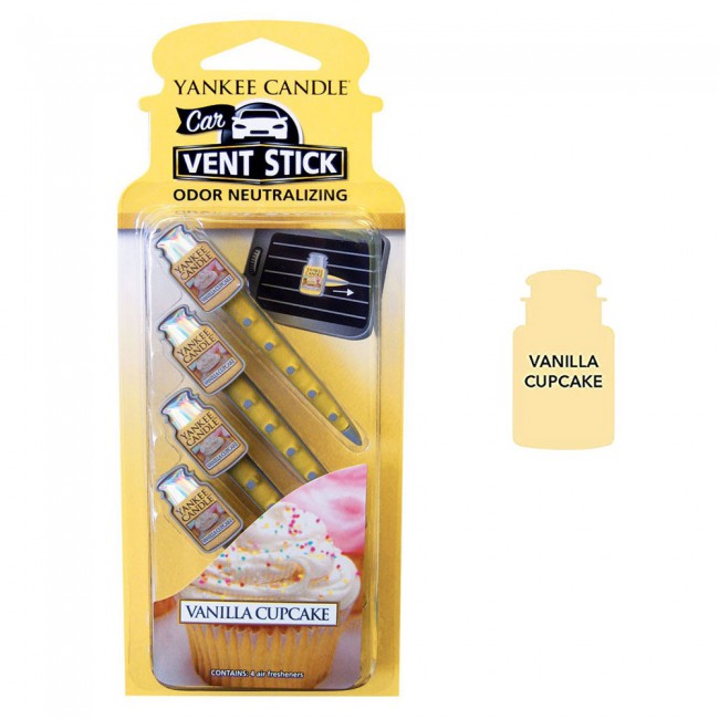 Yankee Candle Car Vent Stick Odor Neutralizing - Vanilla Cupcake