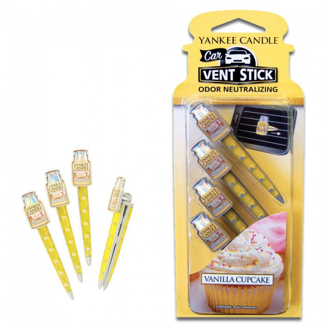 Yankee Candle Car Vent Stick Odor Neutralizing - Vanilla Cupcake