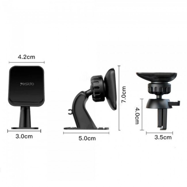 Yesido C110 Magnetic Car Mount Holder Air Vent Center Console Bracket