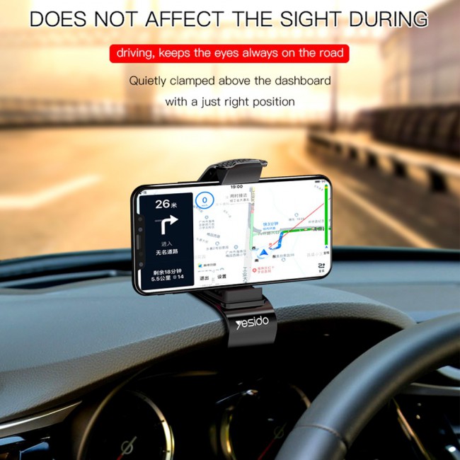 Yesido C65 Universal Clip Dashboard Phone Holder Car Mount