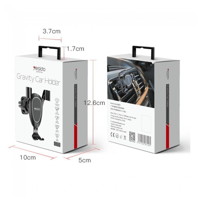 Yesido Gravity Car Phone Holder C73 360-Degree Rotation Car Mount