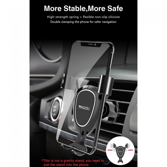 Yesido Gravity Car Phone Holder C73 360-Degree Rotation Car Mount
