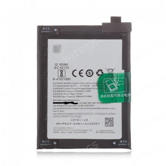 Replacement Battery for OnePlus 3T 3400 mAh
