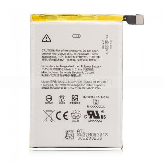 Replacement Battery for Google Pixel 3 XL