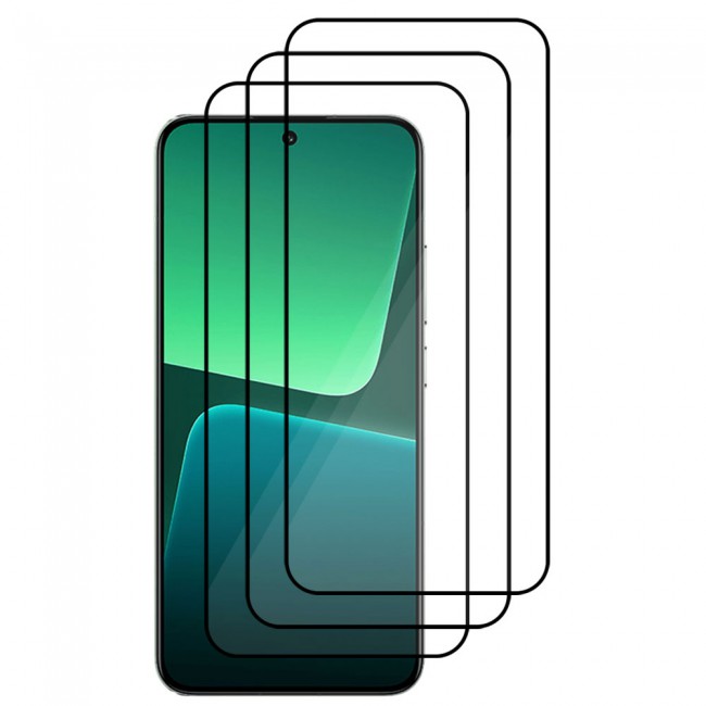 CATANES 3 Pack for Xiaomi Mi 13 Mobile PHones Screen Protector 3D Tempered Glass Protective Film