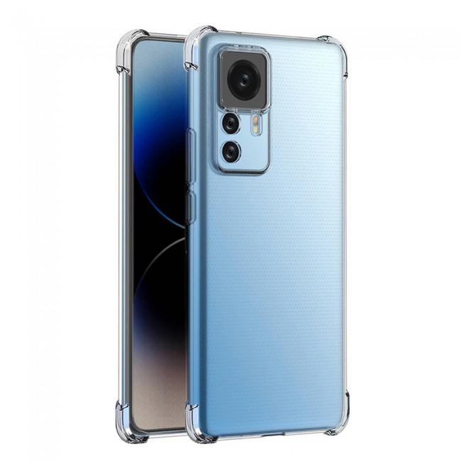 CATANES For Xiaomi 12T Pro Case Cover Clear Protective TPU Four Corners Cover Transparent Soft Case