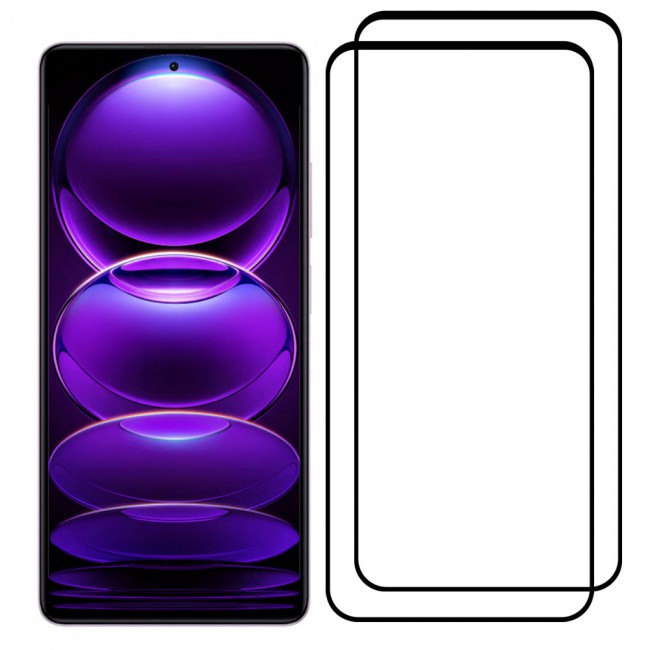 CATANES 2 Pack for Xiaomi Redmi Note 12 Pro Screen Protector 3D Tempered Glass Protective Film