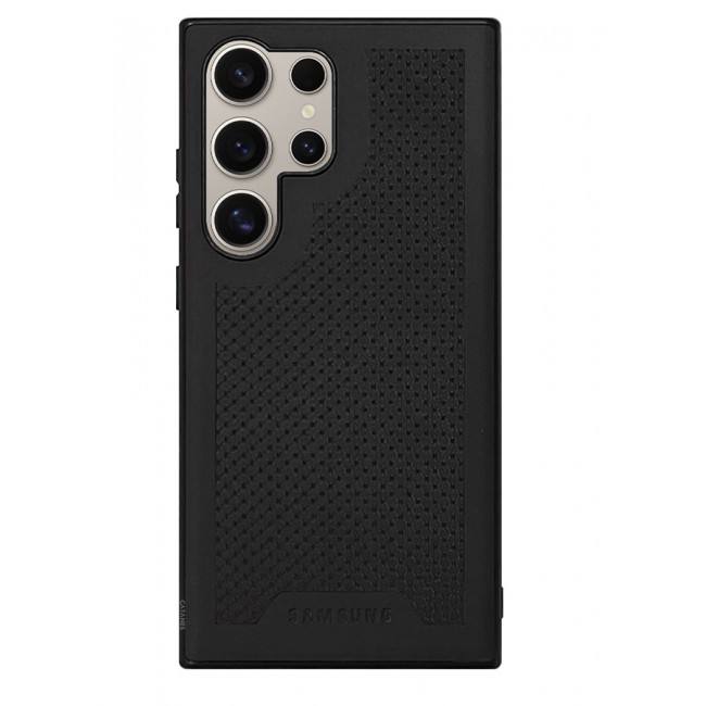 CATANES Samsung Galaxy S24 Ultra Case Anti-slip Textured Design Scratch Resistant Shock Absorbing Case Cover Black