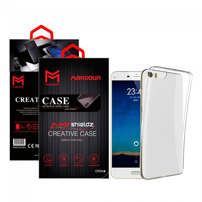 Margoun Xiaomi Mi 5 Transparent Clear TPU Back Case Cover