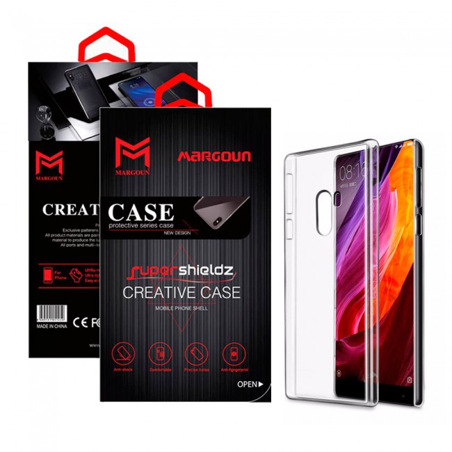 Margoun Xiaomi Mi Mix Transparent Clear TPU Back Case Cover