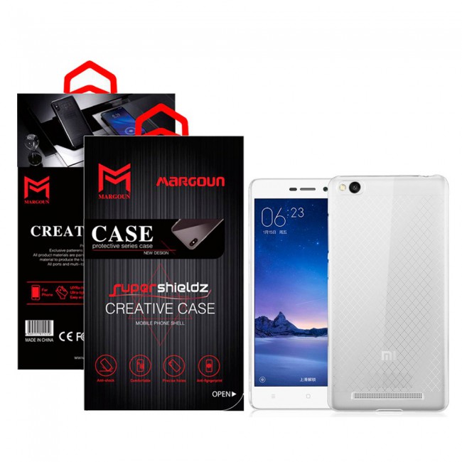 Margoun Xiaomi Redmi 3 Transparent Clear TPU Back Case Cover
