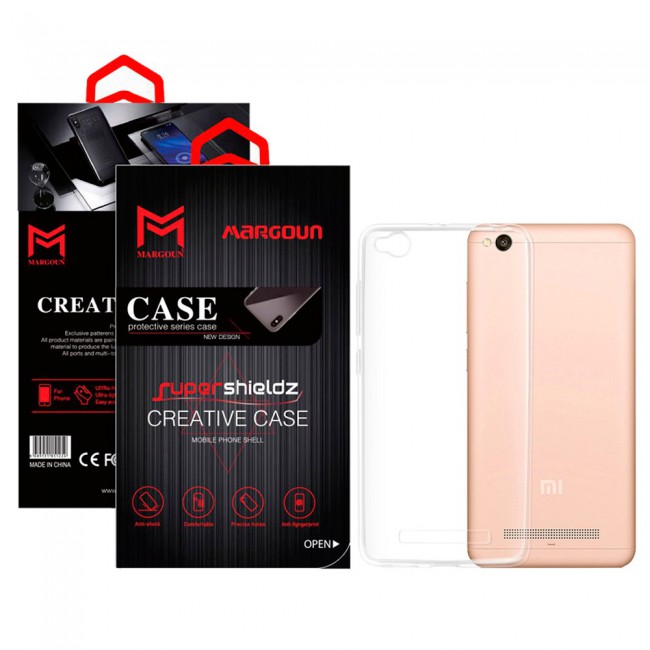 Margoun Xiaomi Redmi 4A Transparent Clear TPU Back Case Cover