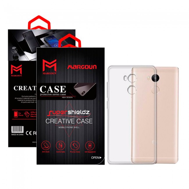 Margoun Xiaomi Redmi 4 Prime Transparent Clear TPU Back Case Cover