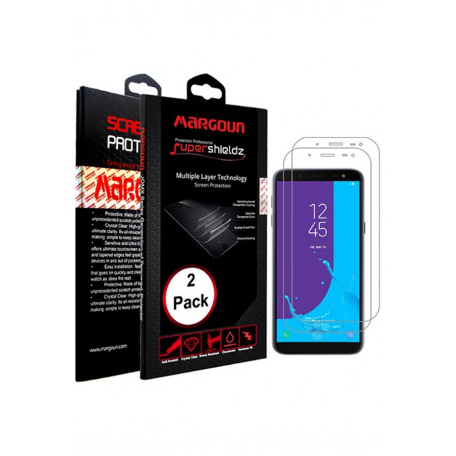 Margoun 2-Pack 5D Screen Protector for Samsung Galaxy J6 2018 - Clear