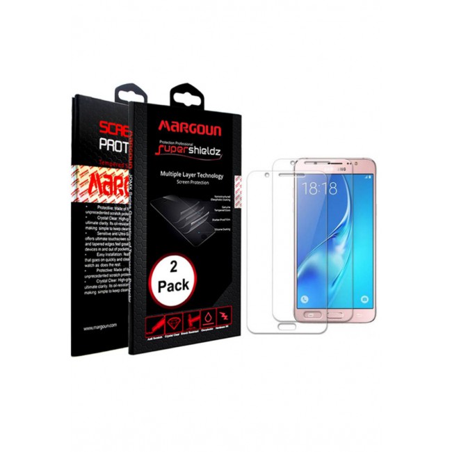 Margoun 2-Pack 5D Screen Protector for Samsung Galaxy J7 2016 - Clear