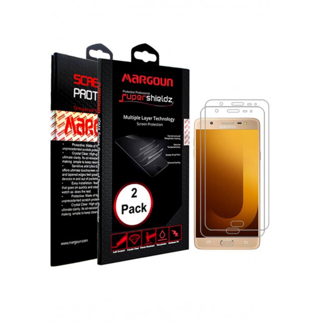 Margoun 2-Pack 5D Screen Protector for Samsung Galaxy J7 Max - Clear