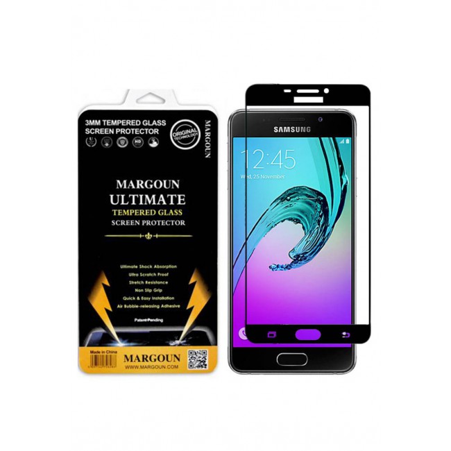 Margoun 5D Glass for Samsung Galaxy A5 2016 Screen Protector - Black