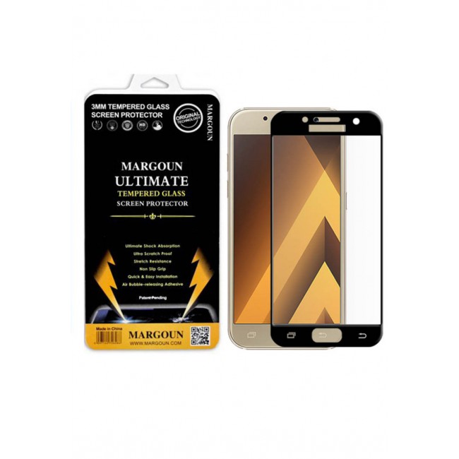 Margoun 5D Samsung Galaxy A3 2017 Screen Protector - Black