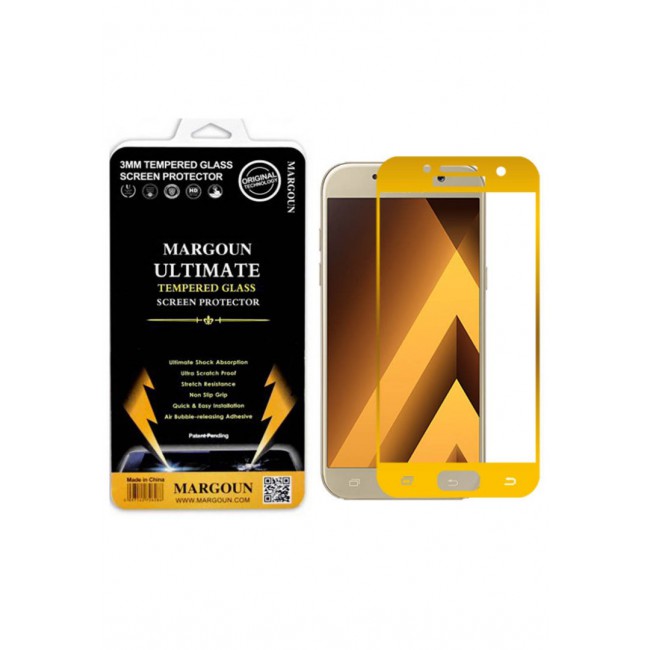 Margoun 5D Samsung Galaxy A3 2017 Screen Protector - Gold