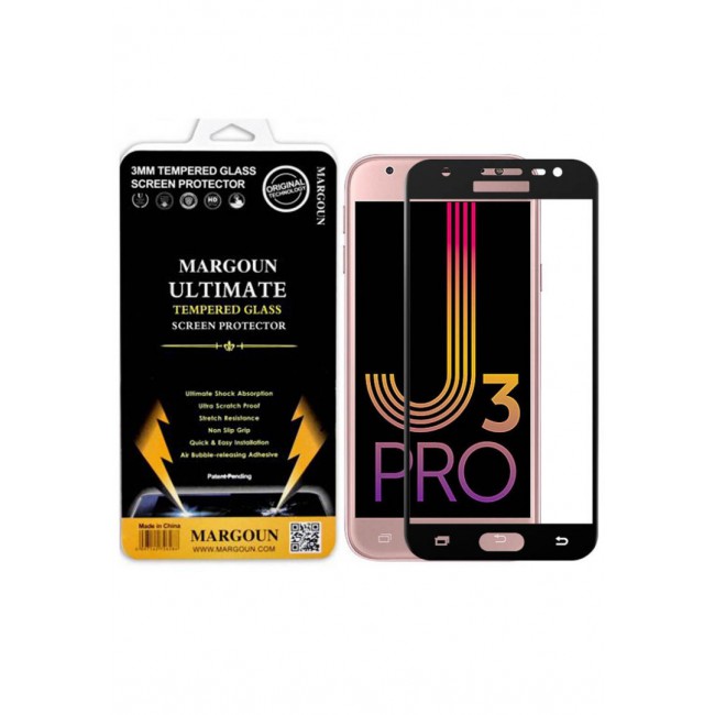 Margoun 5D Samsung Galaxy J3 Pro Screen Protector - Black