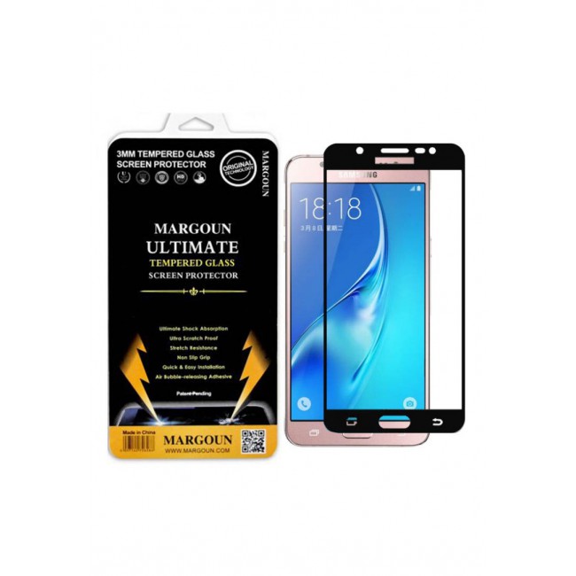Margoun 5D Samsung Galaxy J5 2016 Screen Protector - Black