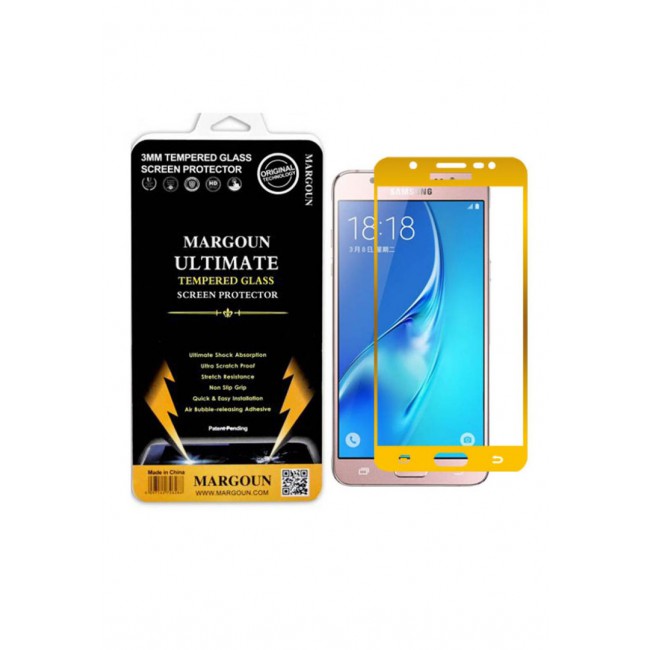 Margoun 5D Samsung Galaxy J5 2016 Screen Protector - Gold