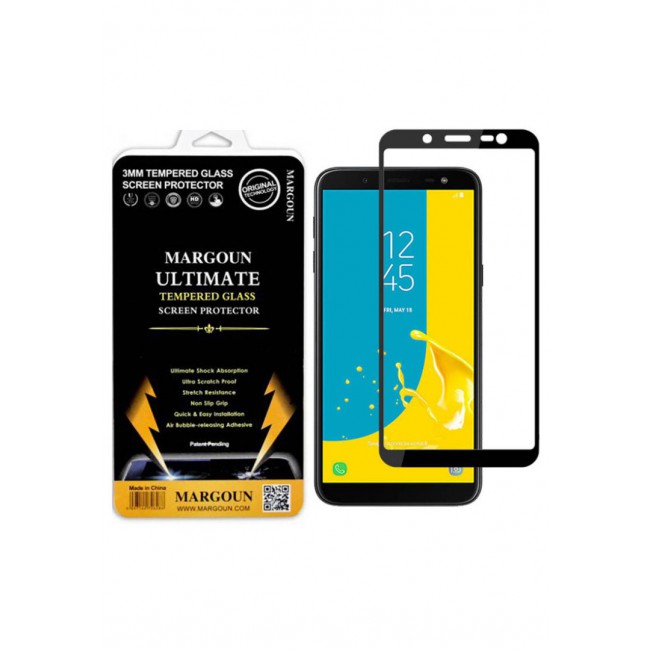 Margoun 5D Samsung Galaxy J6 2018 Screen Protector - Black