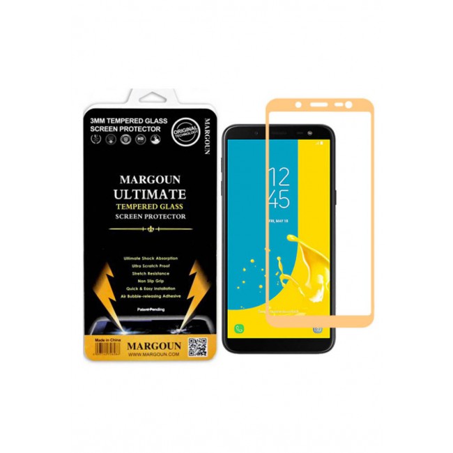 Margoun 5D Samsung Galaxy J6 2018 Screen Protector - Gold