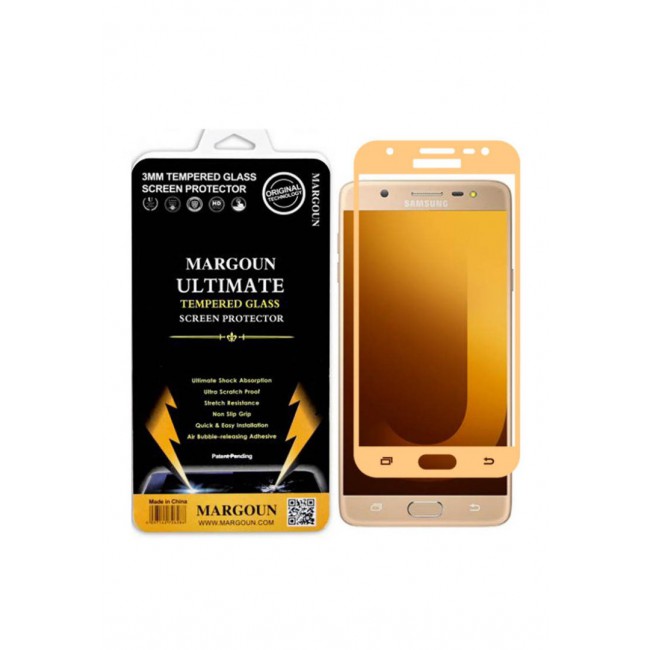 Margoun 5D Samsung Galaxy J7 Max Screen Protector - Gold
