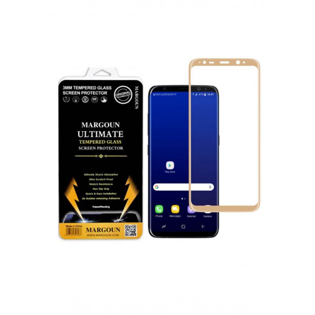 Margoun 5D Screen Protector for Samsung Galaxy S8 - Gold
