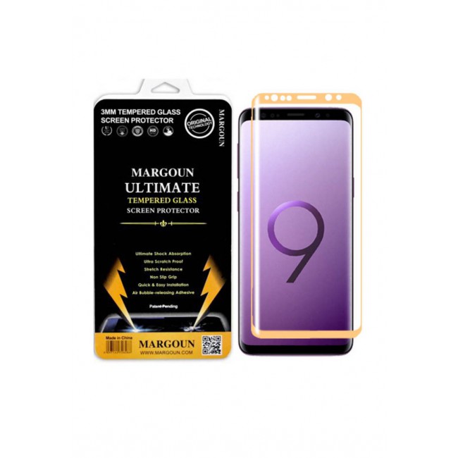 Margoun 5D Screen Protector for Samsung Galaxy S9 Plus - Gold
