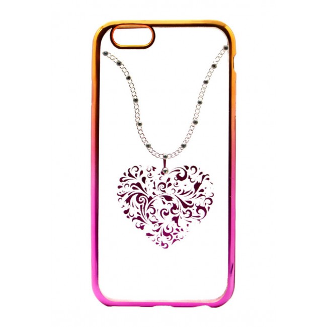 Margoun Apple iPhone 6/6s Transparent Clear Back Cover - Heart