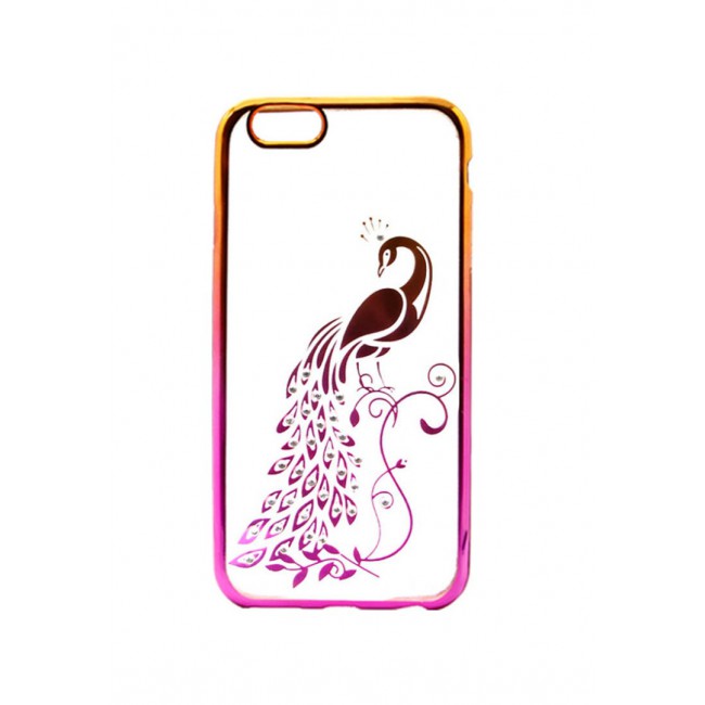 Margoun Apple iPhone 6 Plus/ 6s Plus Transparent Clear Back Cover - Peacock