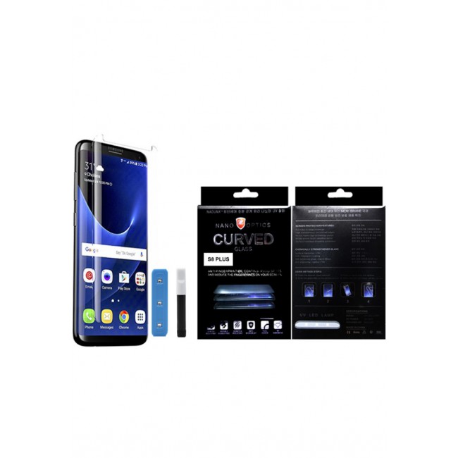 Nano Optics Curved Glass Screen Protector Laser Model (UV) for Samsung Galaxy S8 Plus