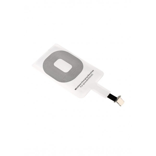 Margoun Qi Wireless Charging Receiver Adapter for iPhone - White