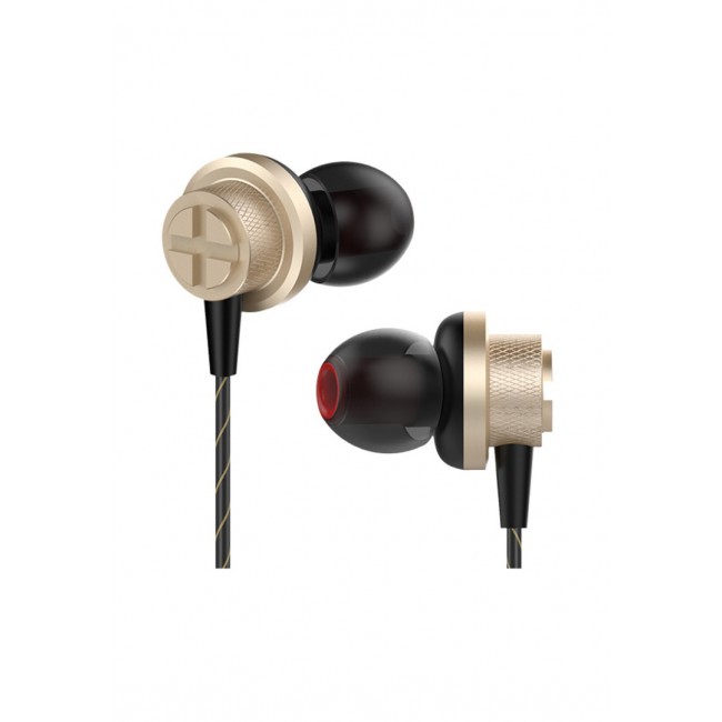LAPAS X17 Stereo In-Ear Headphones with Mic (NFT) - Gold