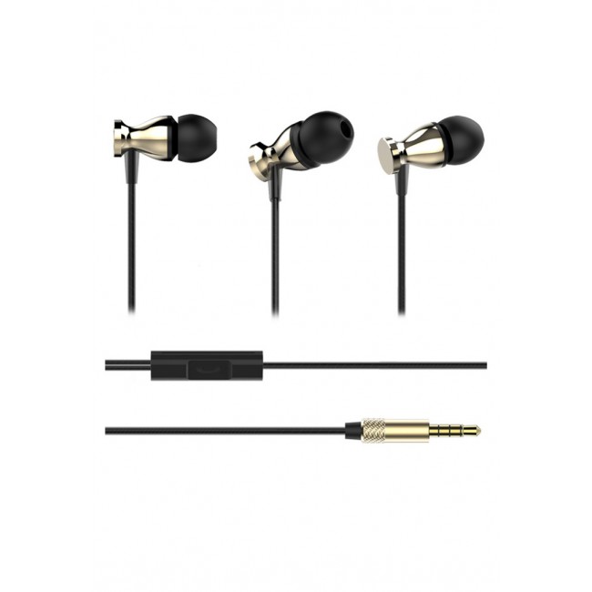 LAPAS X15 Bass In-Ear Headphones with Mic (NFT) - Gold